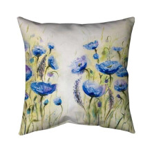 Begin Home Decor 5541-2020-FL107 20 x 20 in. Blue Garden-Double Sided Print Indoor Pillow