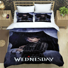 (Umbrella, 135*200) Piece Wednesday 3 Bedding Set Bedroom Decorations Bed Supplies