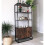 Industrial Bookcase Large Vintage Display Side Cabinet Tall Rustic Storage Unit 1
