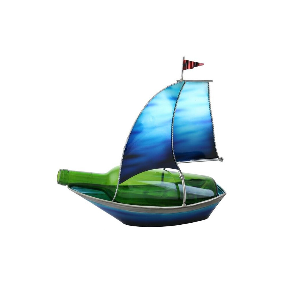 Three Star Import & Export ZL704 12 x 12 in. Sail Boat Wine Bottle Holder-image-OPC-PBKPWCH-NEW