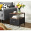 Industrial Bedside Table Rustic Drawer Cabinet Vintage Metal Side End Table Unit 2