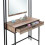 Industrial Dressing Table Vintage Retro Vanity Unit Mirror Rustic Oak Bedroom 2