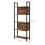 Tall Industrial Bookcase Vintage Display Unit Rustic Slim Storage Shelf Cabinet 6