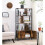 Large Industrial Bookcase Vintage Storage Unit Rustic Metal Cabinet Tall Display 2
