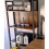 Tall Industrial Bookcase Vintage Display Unit Rustic Slim Storage Shelf Cabinet 5
