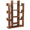 Tall Rustic Bookcase Rustic Storage Display Cabinet Vintage Industrial Room Divider Shelf 4
