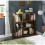 Rustic Cube Bookcase Industrial Vintage Style Display Cabinet Storage Shelf Unit 2