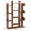 Tall Rustic Bookcase Rustic Storage Display Cabinet Vintage Industrial Room Divider Shelf 5