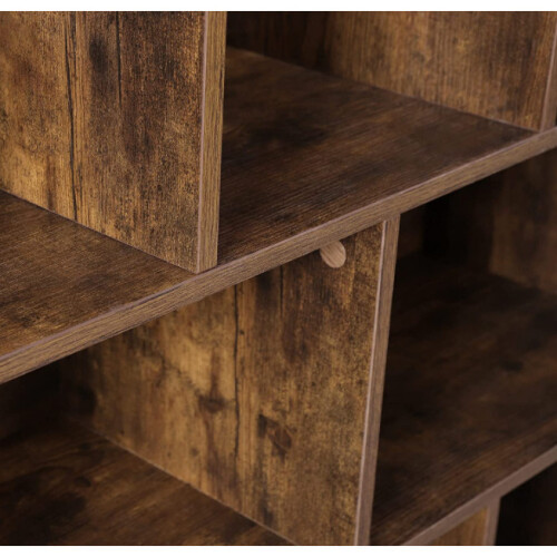 Rustic Cube Bookcase Industrial Vintage Style Display Cabinet Storage Shelf Unit 2