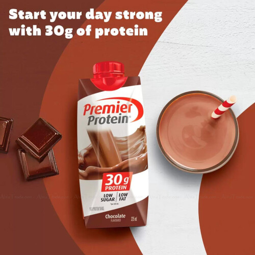 Premier Protein Chocolate Flavour Drink Shake 12 x 325ml 2