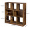 Rustic Cube Bookcase Industrial Vintage Style Display Cabinet Storage Shelf Unit 4