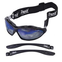Moritz Polarised Safety SPORTS SUNGLASSES  SKI GOGGLES with Interchangeable Side Arms  Strap For Men  Women Ideal Cycling Snowboard Glacier Winter