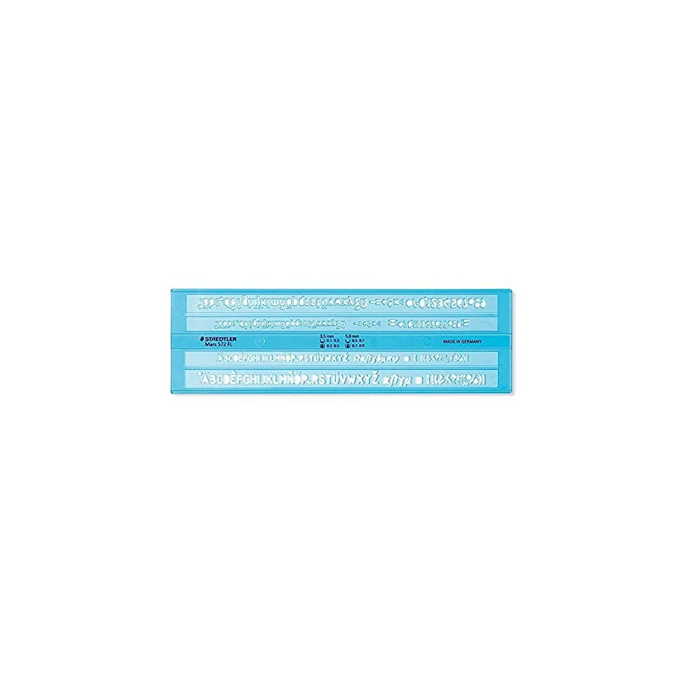 572 FL Mars Lettering Guide  Transparent Blue