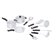 9428 WMF Saucepan and Kitchen Utensil Set I Including Saucepan  Frying Pan Pizza Cutter Mixing Spoon and Much more  Toys for Children aged 3 and over