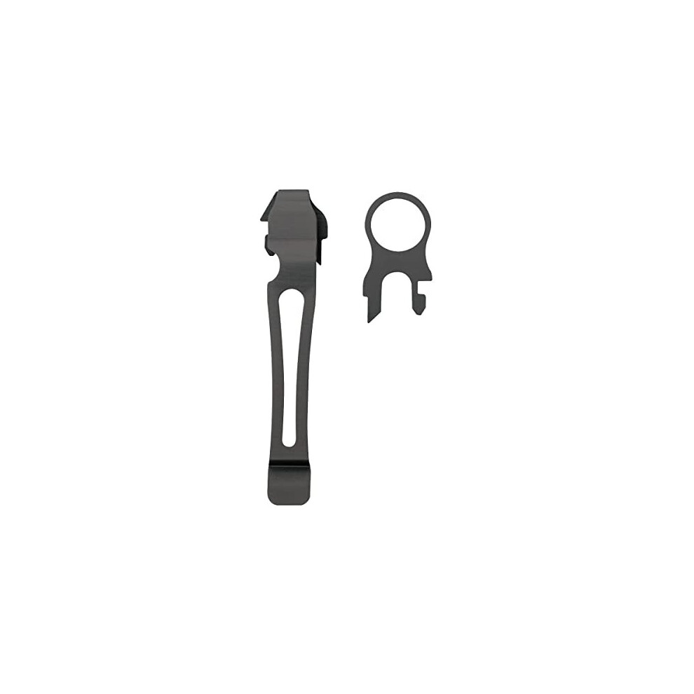 Pocket Clip and Lanyard Ring  Suitable for Charge Surge and Wave Models in Black Oxide