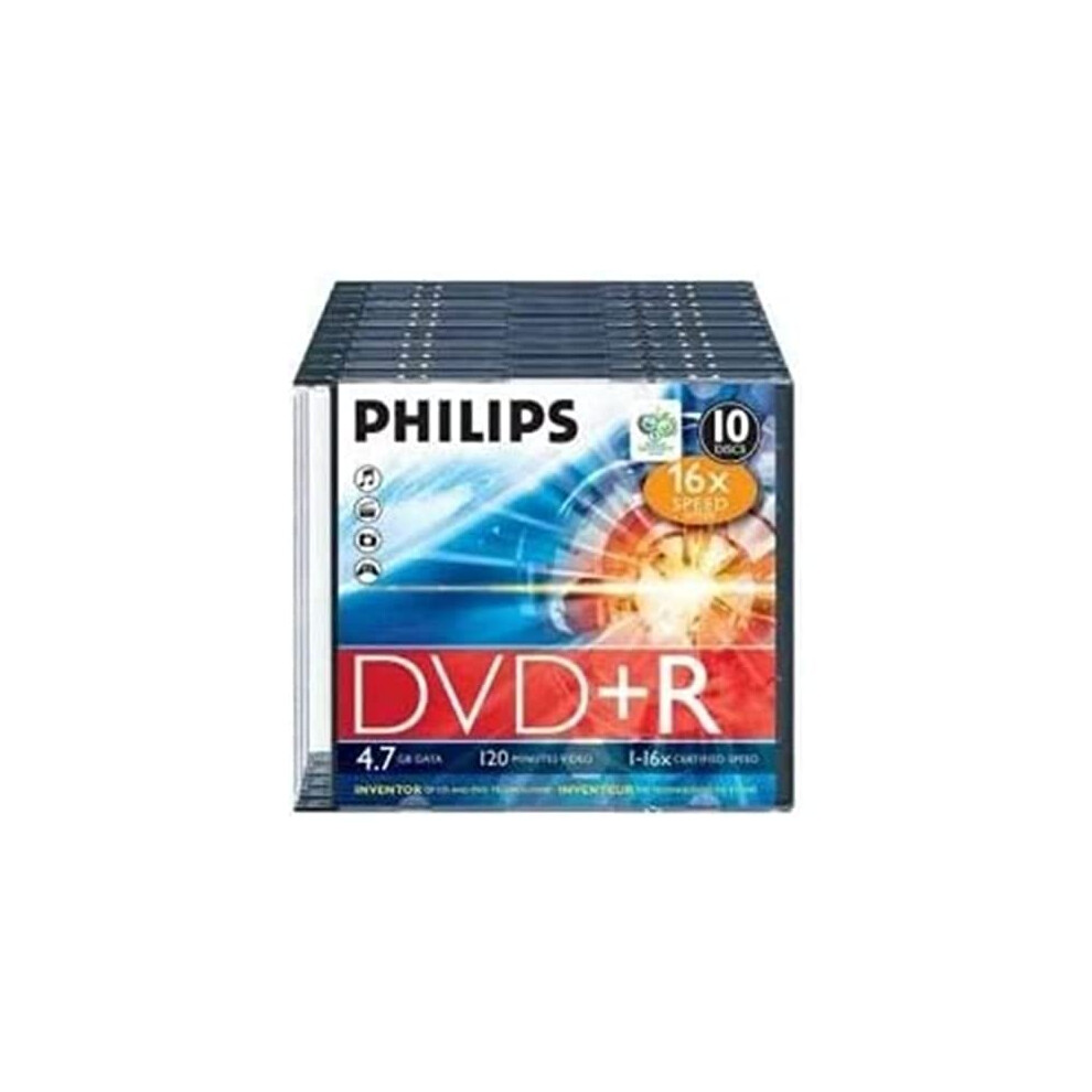 DVDR 47 GB 10Pack Slim Case 16X