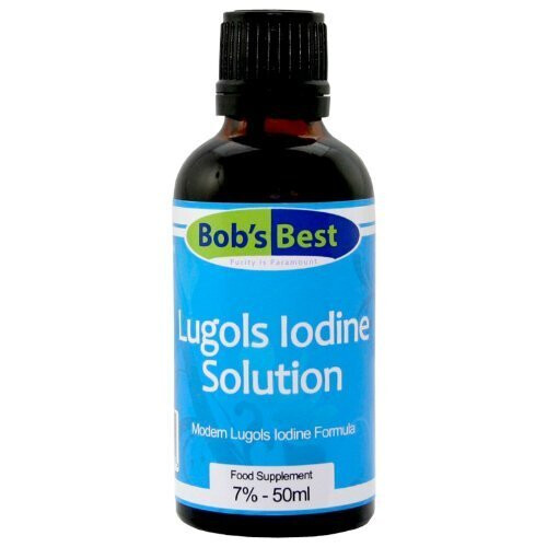 Lugol's Iodine Solution - 7% - 50ml - Mineral Supplement & Antiseptic