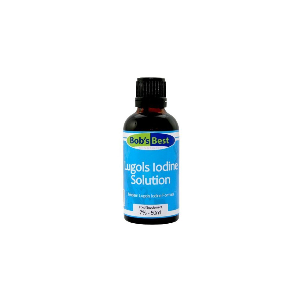 Bob's Best Lugol's Iodine Solution - 7% - 50Ml - Mineral Supplement & Antiseptic