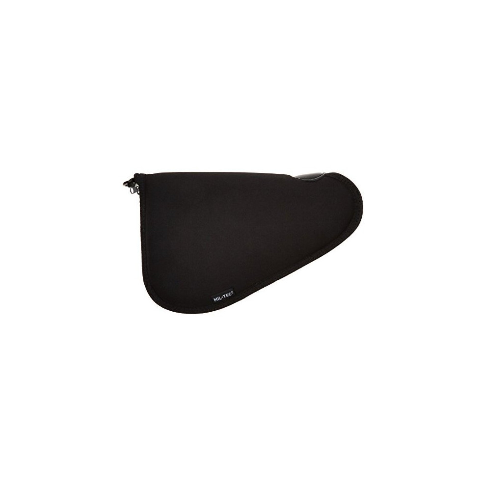 Tactical small padded gun security case with zip black