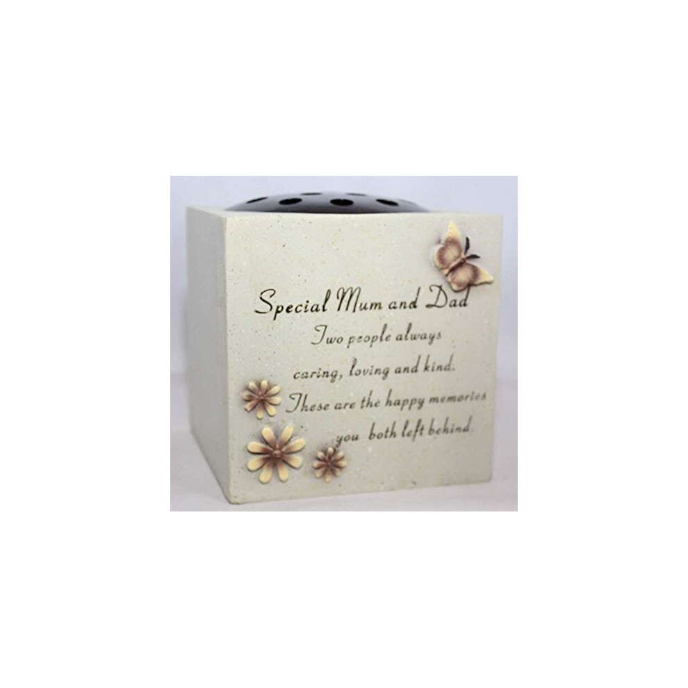 David Fischhoff Special Mum And Dad Verse Graveside Memorial Grave Pot
