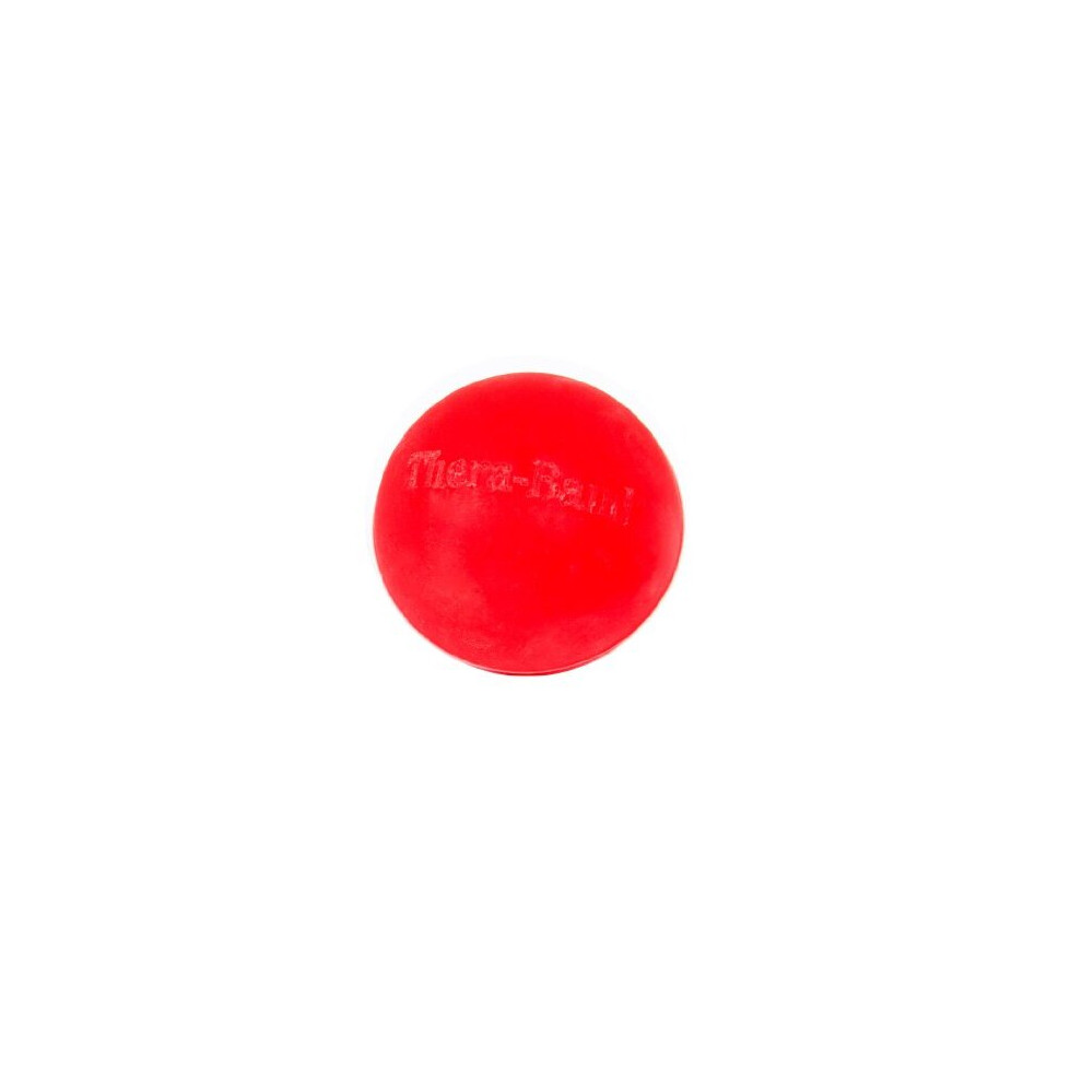 Theraband 3Lbs Hand Exerciser Firm Stress Ball For Working Out Hand Palm Finger Wrist Muscles Therapy Aid For Fine Gross Motor Skills Range Of Motion Red Soft
