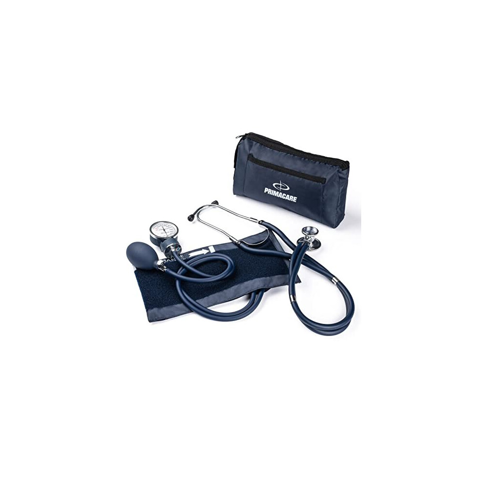 Primacare Medical Supplies Blue Primacare Ds9181bl Professional Aneroid Sphygmomanometer And Sprague Rappaport Stethoscope Manual Blood Pressure Kit With Cuff And Carrying Case