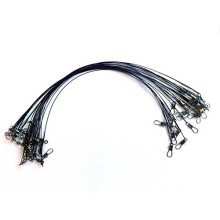 25 LURE WIRE TRACES spinning pike fishing swivel zander
