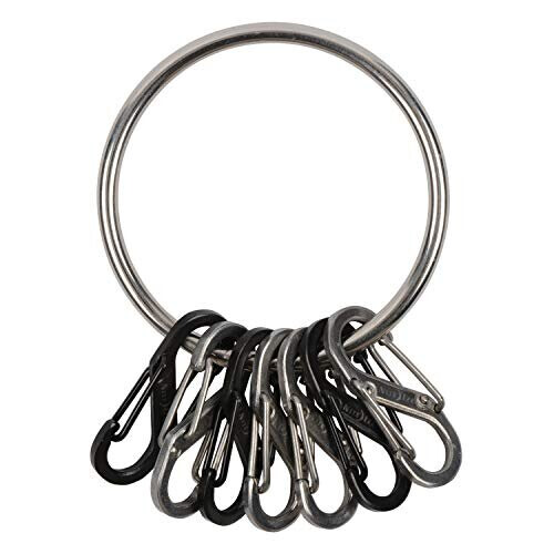 Nite Ize BigRing Steel 4 Blk4 SS SBiners 1