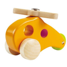 E0051 Little Copter  Wooden Push and Pull Along Toy  Suitable for 10 months and up