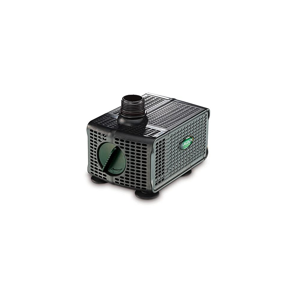 Water Feature Pump with Auto Shut Off Sensor Prevents Burnout Adjustable Flow Control Reduced Cleaning 3 Hose Fitting Adaptors Pumps up to 650