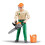 Bruder Forestry Worker with Accessories 1
