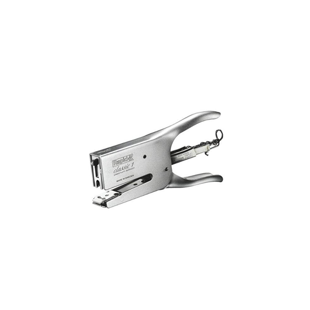 Classic Platinum K1 Stapling Pliers 50 Sheet Capacity Stapling and Pinning Uses 266 and 268 mm Staples Metal Matte Chrome 5000251