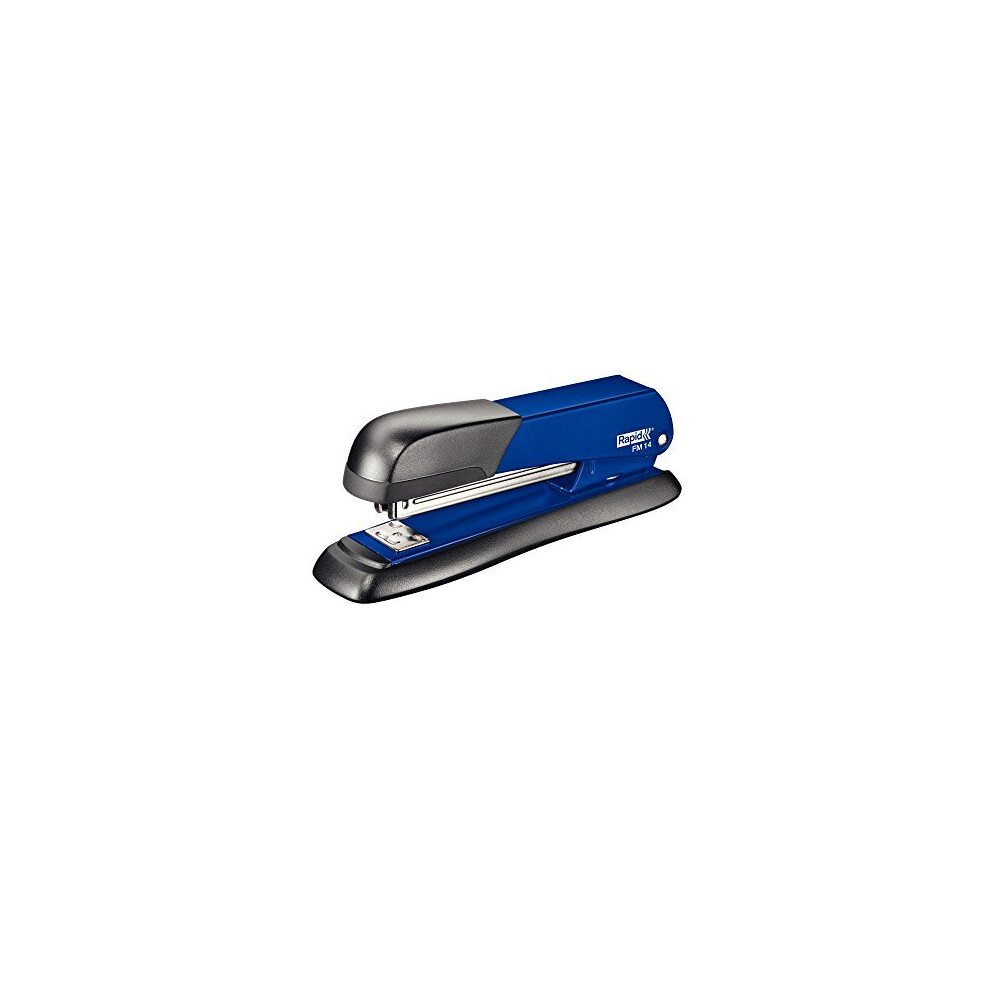 FM14 Full Strip Stapler 25 Sheet Capacity Stapling Tacking and Pinning Ergonomic Design Metal Body Blue 5000280