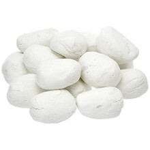 Coals 4 You c4uwp2020 White Ceramic Pebbles For Bio Ethanol and Gas Fireplaces In Branded Packaging Black60mm x 40mm x 40mm