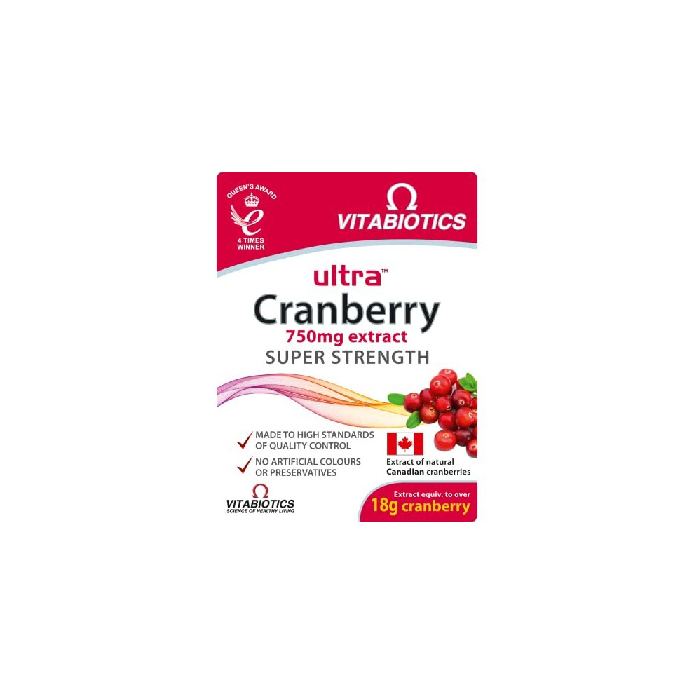Vitabiotics Ultra Cranberry Tablets Size 30