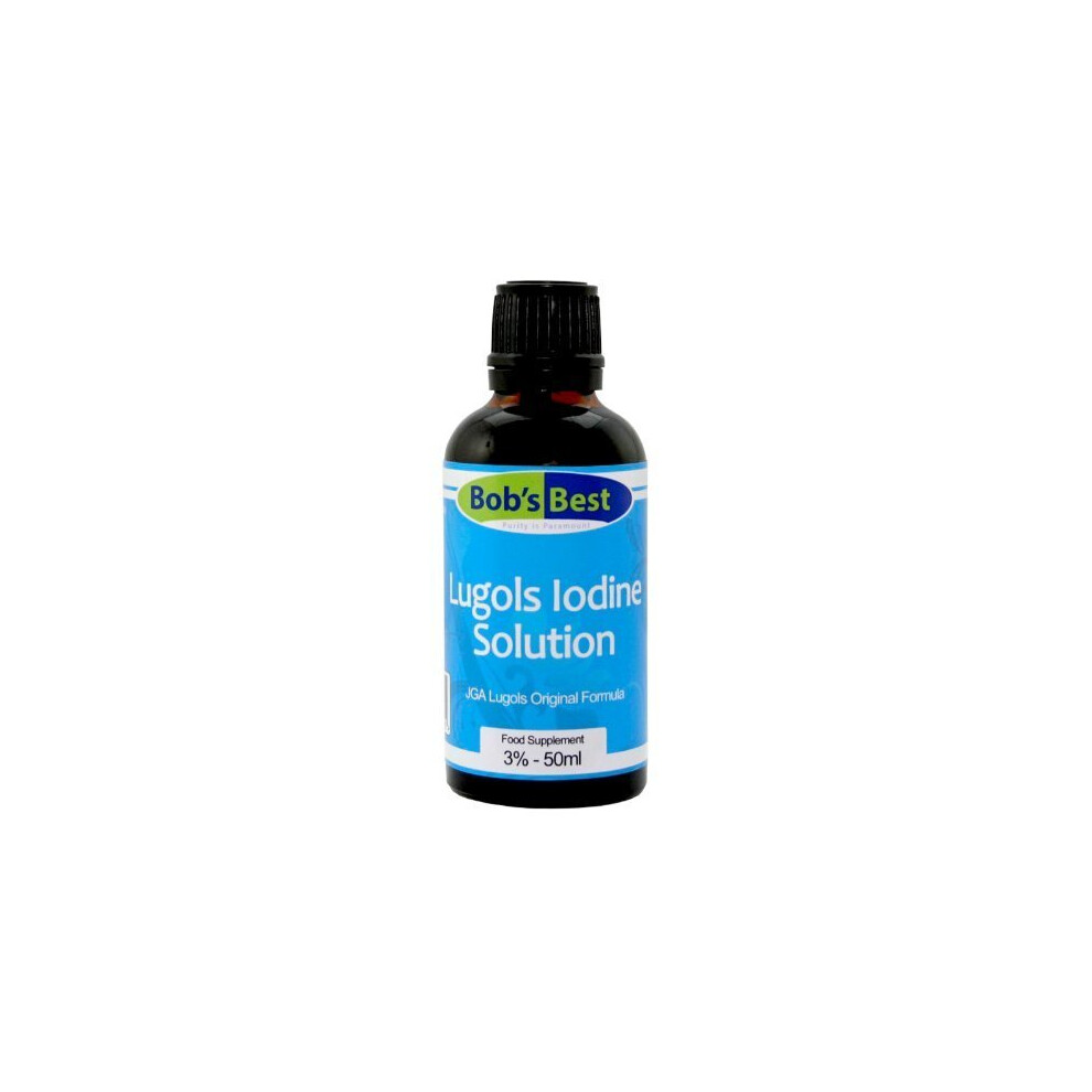 Bob's Best Lugol's Iodine Solution - 3% - 50Ml - Mineral Supplement & Antiseptic