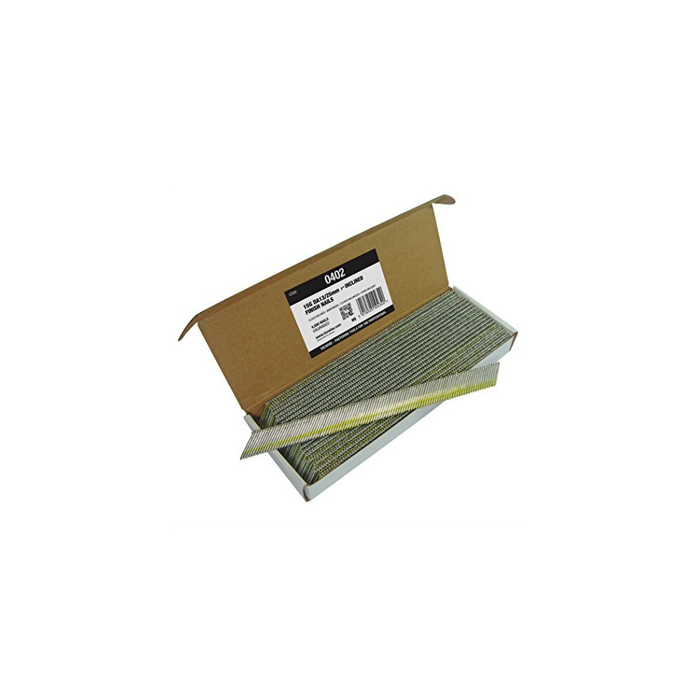 0402 15G25mm Inclined Finish Nails for Nail Gun Pack of 4000