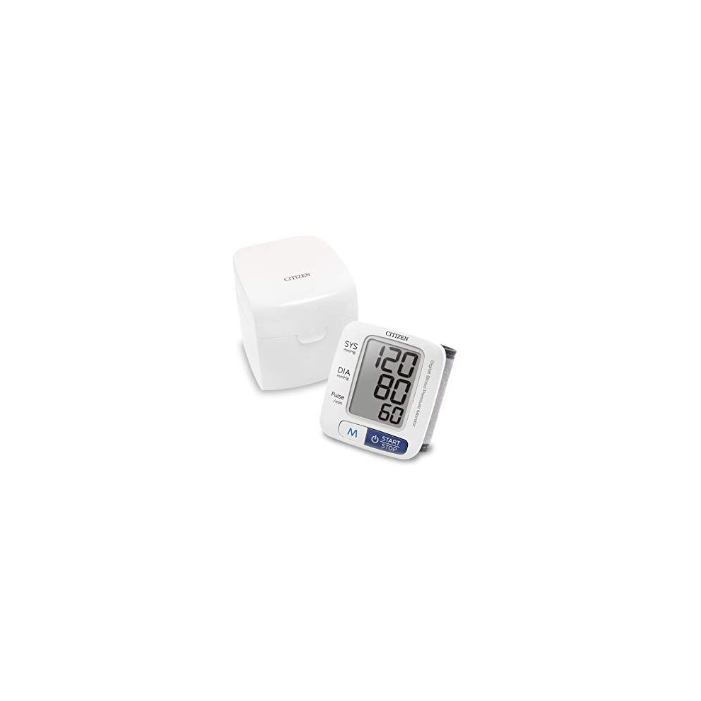 Citizen Digital Wrist Blood Pressure Monitor By Healthcare Systems Pulse Irregular Heartbeat And Hypertension Indicators With Large Display And 60
