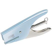 Retro S51 Stapling Pliers 15 Sheet Capacity Uses No 21 Staples Ergonomic Design Metal Fondant Blue 5000508