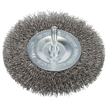 Bosch 2608622124 Shank Wire Wheel Crimped Wire 03mm Inox 100mm x 6mm Silver