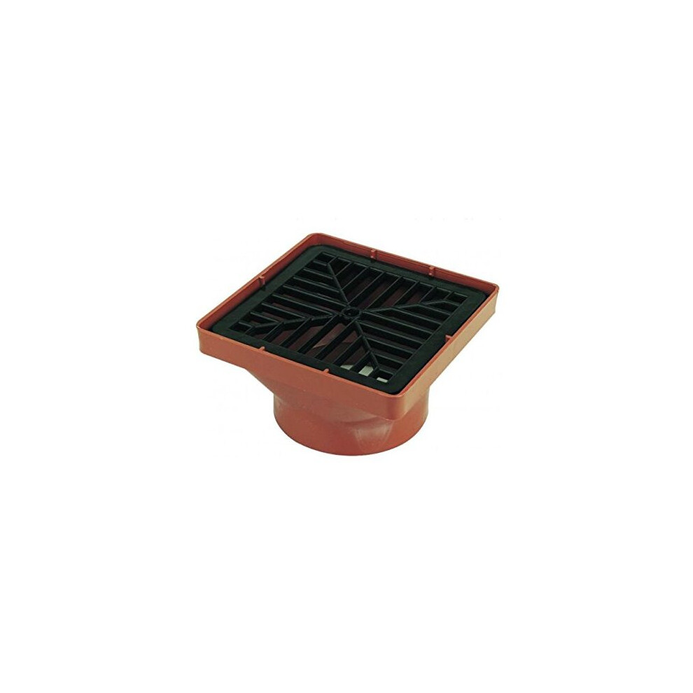 Underground Drain 110mm Square Hopper  Grid