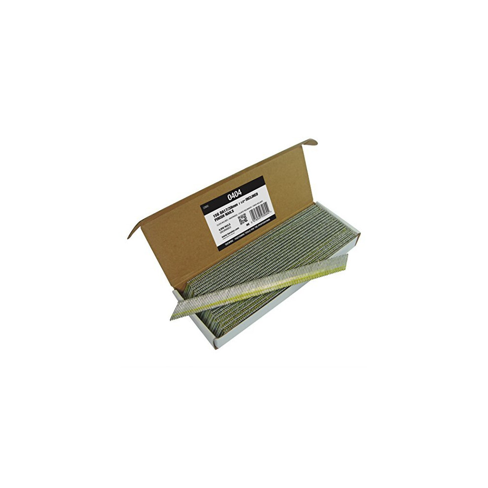 0404 Type Da 15G 38 Mm Galvanised Angled Finish Nails D Head Pack Of 4000 Silver - Image 2