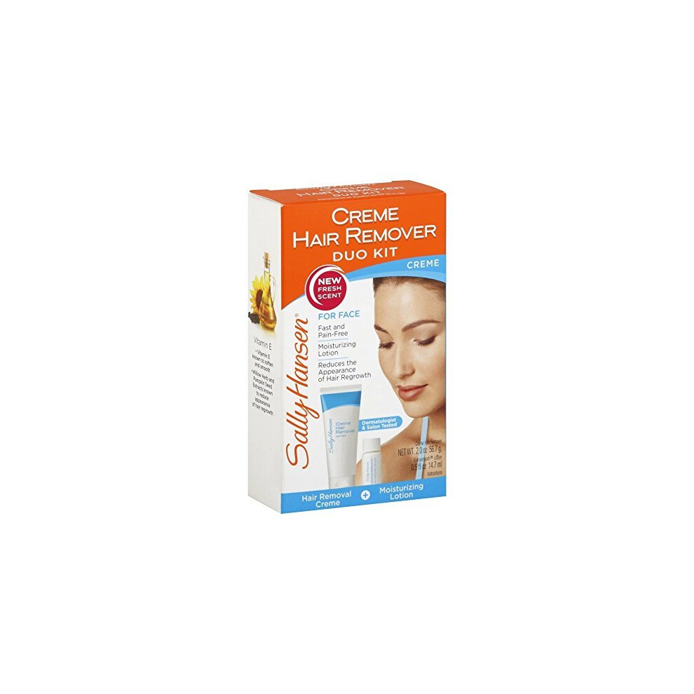 Ladies Sally Hansen Creme Hair Removal Kit FaceLipChin With Lotion 517ml