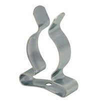 Merriway BH01977 25 Pcs Tool Storage Terry Clip Spring Steel Bright Zinc Plated 25  35mm 1  138 inch  Pack of 25 Pieces