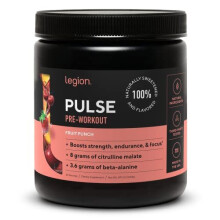 Legion Athletics, Pulse, Boisson Pré-Entraînement, Punch aux Fruits, 1,08 lbs (490 g)