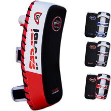 Farabi Thai Pad Training Kick Pad Curved Coaching Pad Kicking Mix Martial Arts x 1 Single Unit WhiteRed