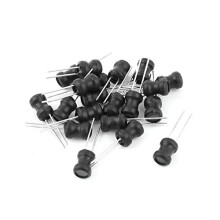 20 Pcs DIP Mount 10MH Inductance 6mmx8mm Radial Leaded Power Inductors Black