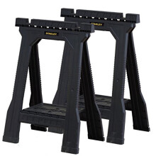 Folding Junior Work Bench Saw Horse Twin Pack with Tray for Tools and Small Parts STST170355