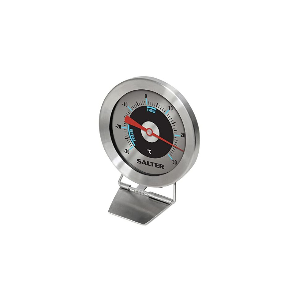 517 SSCR Fridge  Freezer Thermometer Adjustable Angle Bold Display Easy ReadHang Sit or Stand on Shelf 30 C to 30 C Range Safe Zones Keep Food Fresh
