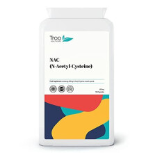 Troo NAC 600mg 120 Capsules | N-Acetyl Cysteine, High Bioavailability, Vegan & Allergen-Free, UK GMP Manufactured